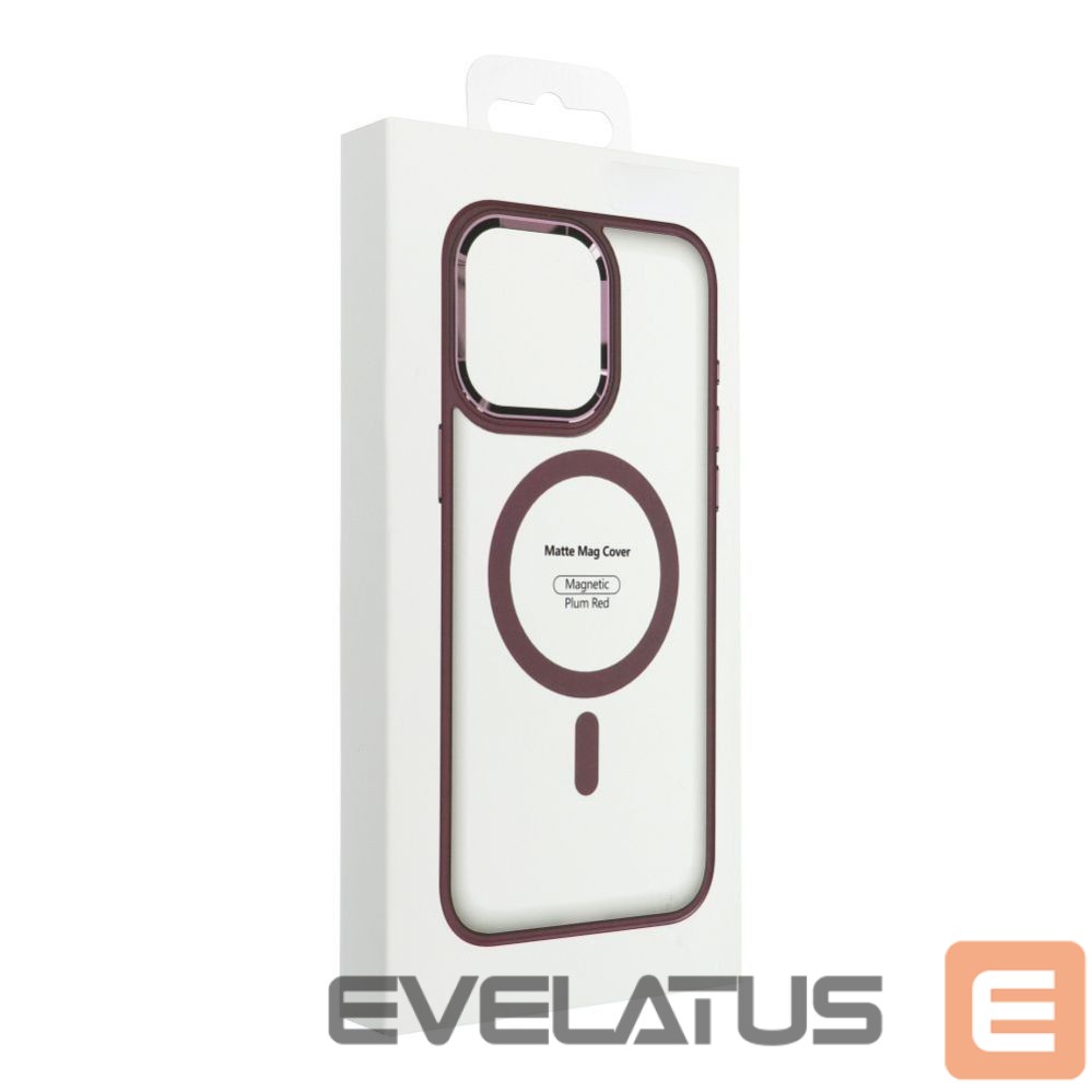 Back panel cover OEM - Case for iPhone 17 PRO MAX Matte Mag Cover compatible with MagSafe red