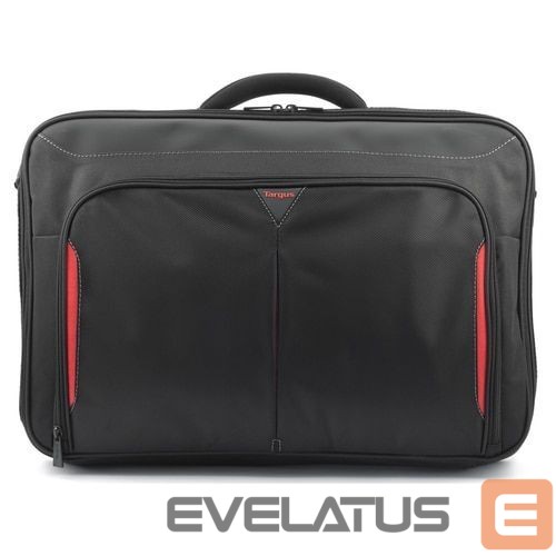 Laptop Bag Targus Clamshell Laptop Bag CN418EU Black/Red, Shoulder strap, Briefcase