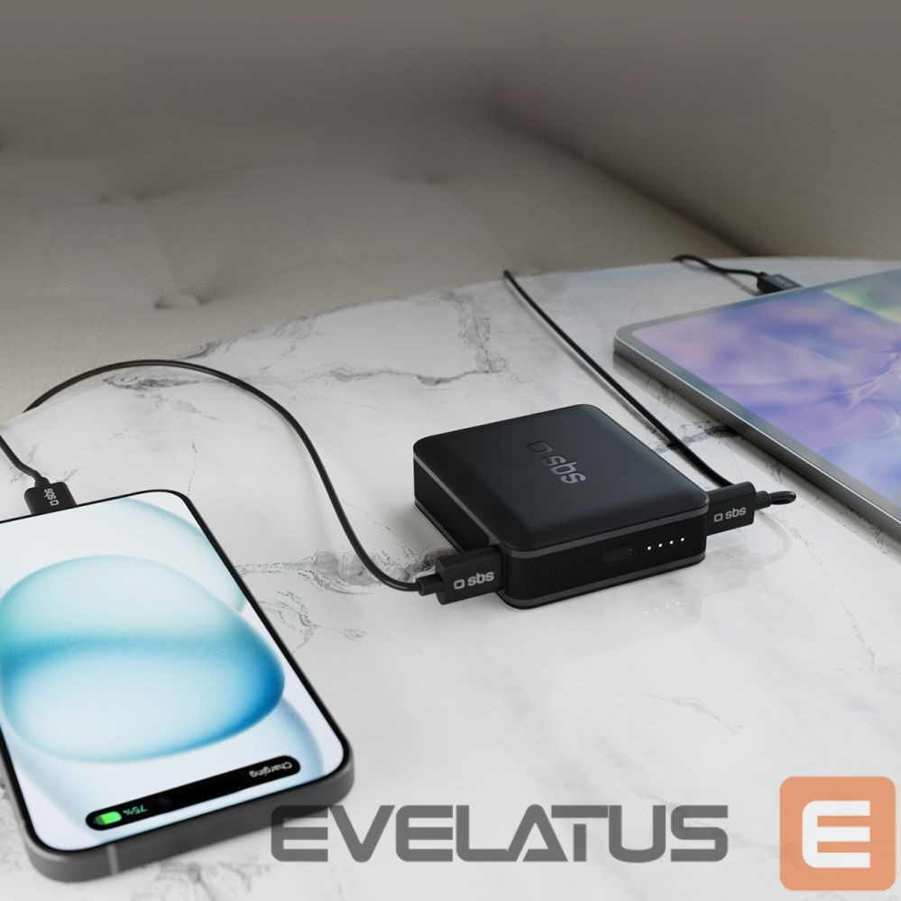 Power bank SBS Powerbank SBS TEBB10000HDPD20K 10000 mAh with Power Delivery - black
