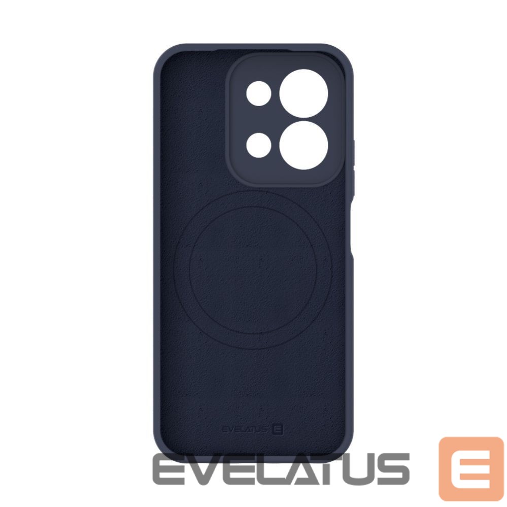 Back panel cover Evelatus Xiaomi Redmi 15C 4G/5G Premium Magnetic Soft Touch Silicone Case Dark Blue
