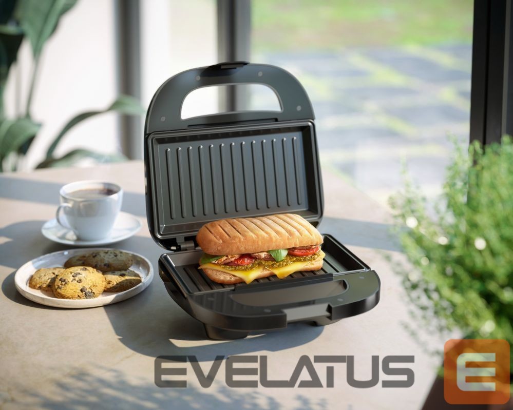Toster Philips HD2330/90 Sandwich Maker, 750 W, Non-slip feet, Black