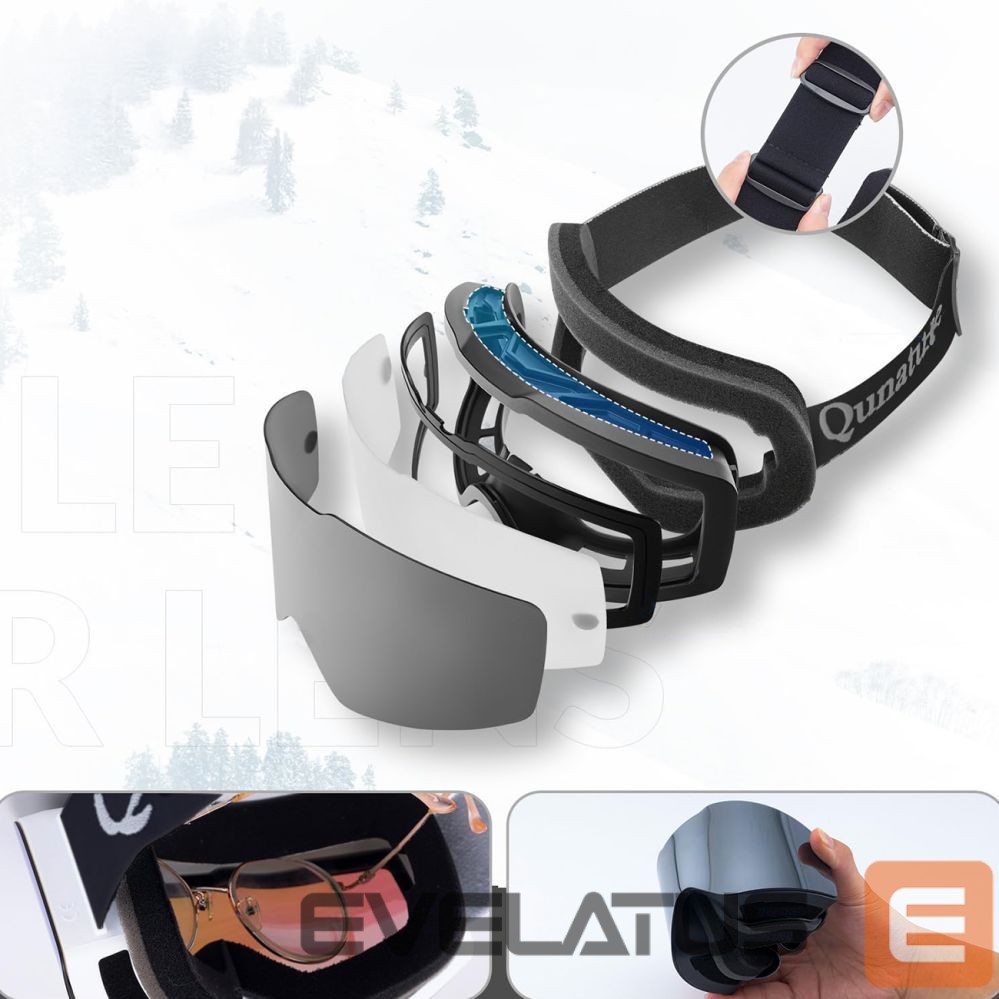 Other goods Qunature Qunature Black Frameless Ski Goggles - Black