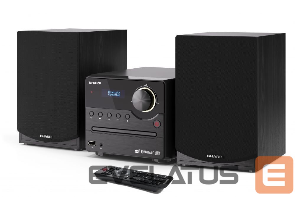 Interactive solution Sharp XL-B517D(BK) Hi-Fi Micro System, CD/FM/USB/Bluetooth v5.0, Aux-in, 45W, Black