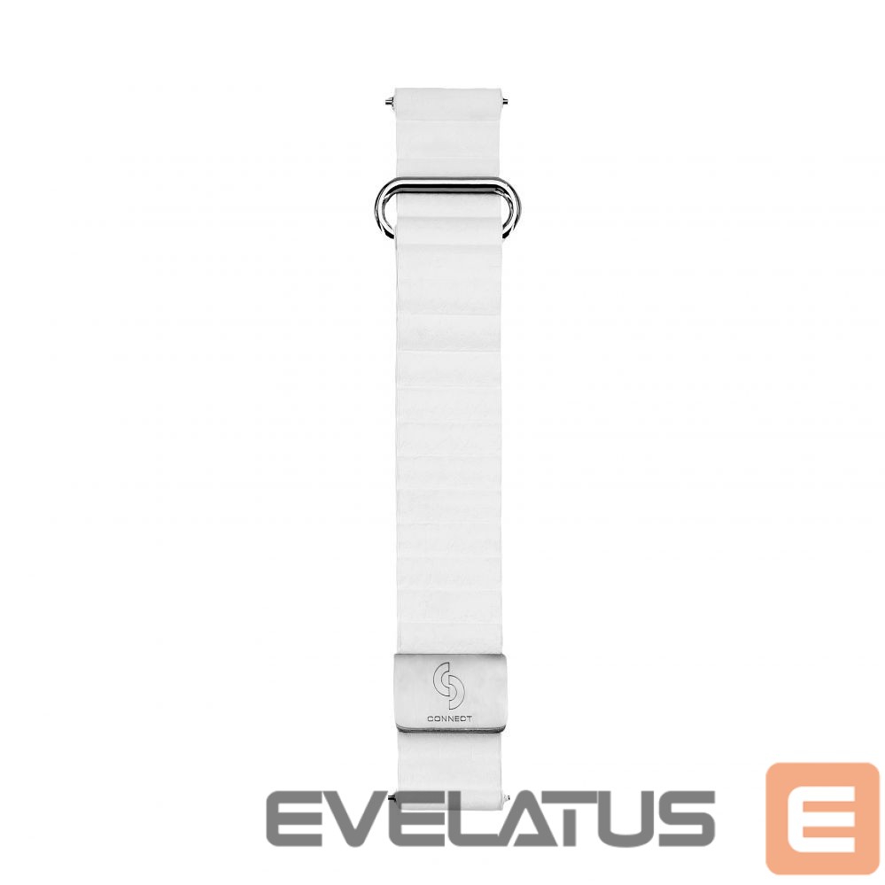 Strap Connect 22mm Cortical back buckle magnetic suction Watch Straps (130mm M/L) White