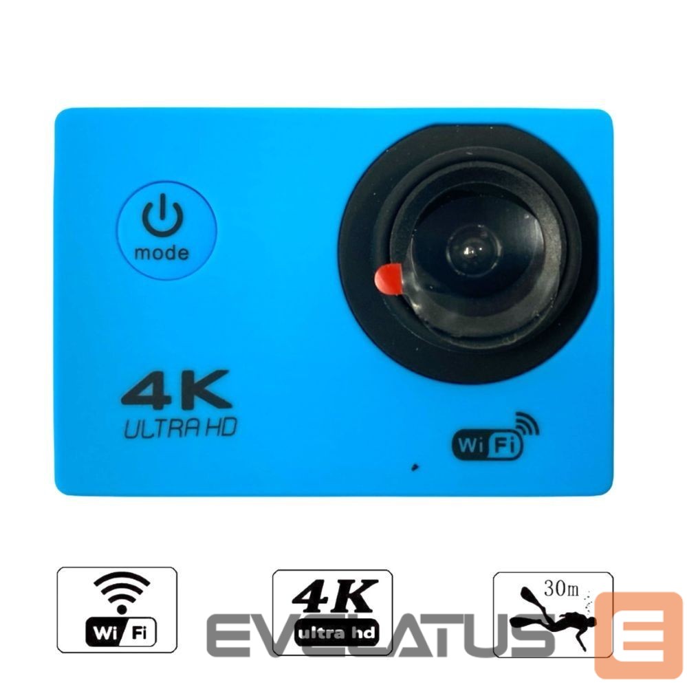 Digital camera iWear K1 Ultra HD 4K 16Mpix Wi-Fi Sport Camera with 2'' LCD Remote & 8x Fixation Set