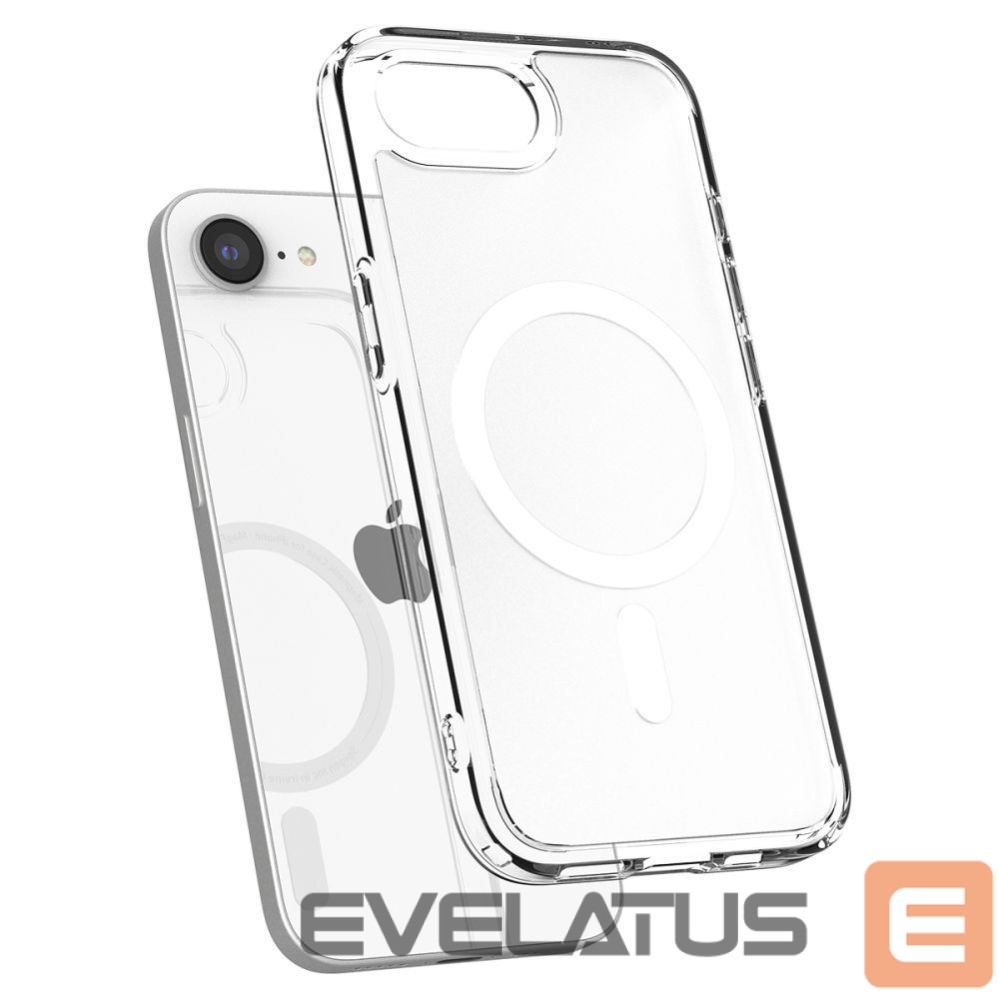 Back panel cover Spigen Spigen Ultra Hybrid MagSafe iPhone 16e Case - White, Translucent