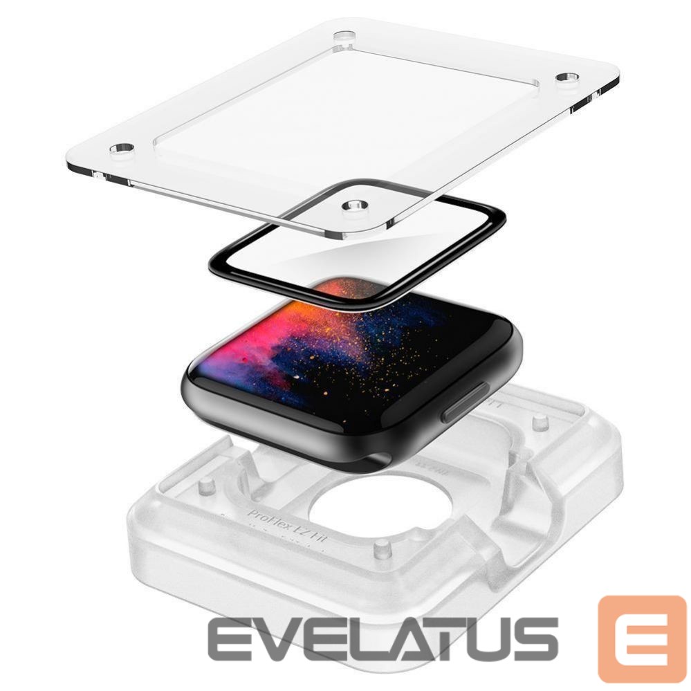 Protective glass Spigen Spigen ProFlex EZ Fit Hybrid Glass for Apple Watch 4/5/6/SE (44mm)
