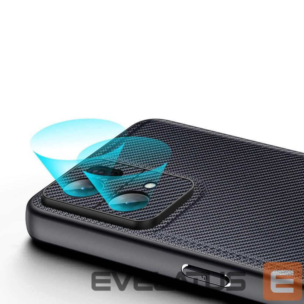Back panel cover Dux Ducis Dux Ducis Fino case cover covered with nylon material Oppo Reno7 Pro 5G black