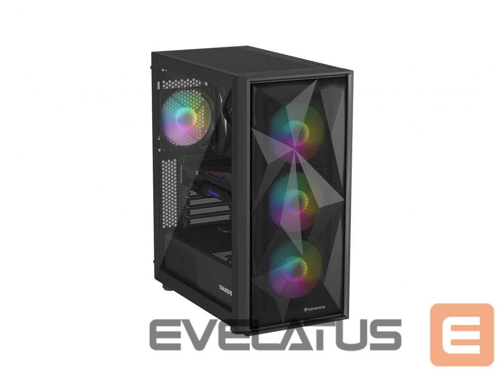 Computer components Natec NATEC Genesis PC Case Diaxid 605 black