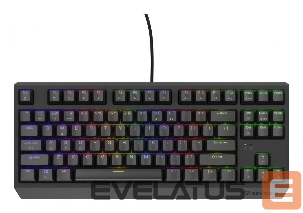 Computer keyboard Genesis THOR 230 | Mechanical Gaming Keyboard | Wired | US | Black | USB Type-A | Outemu Brown