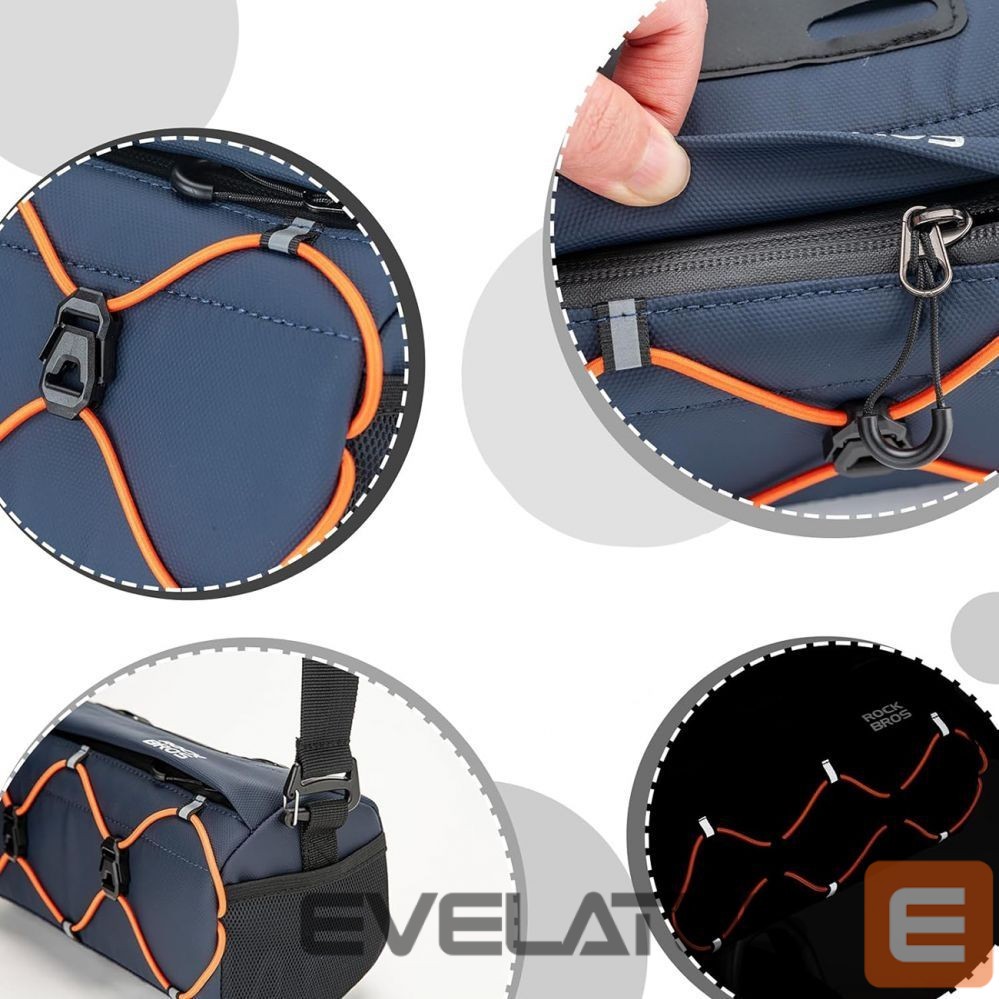 Bicycle accessory Rockbros Rockbros 30110054002 bicycle handlebar bag 2.2 l - blue