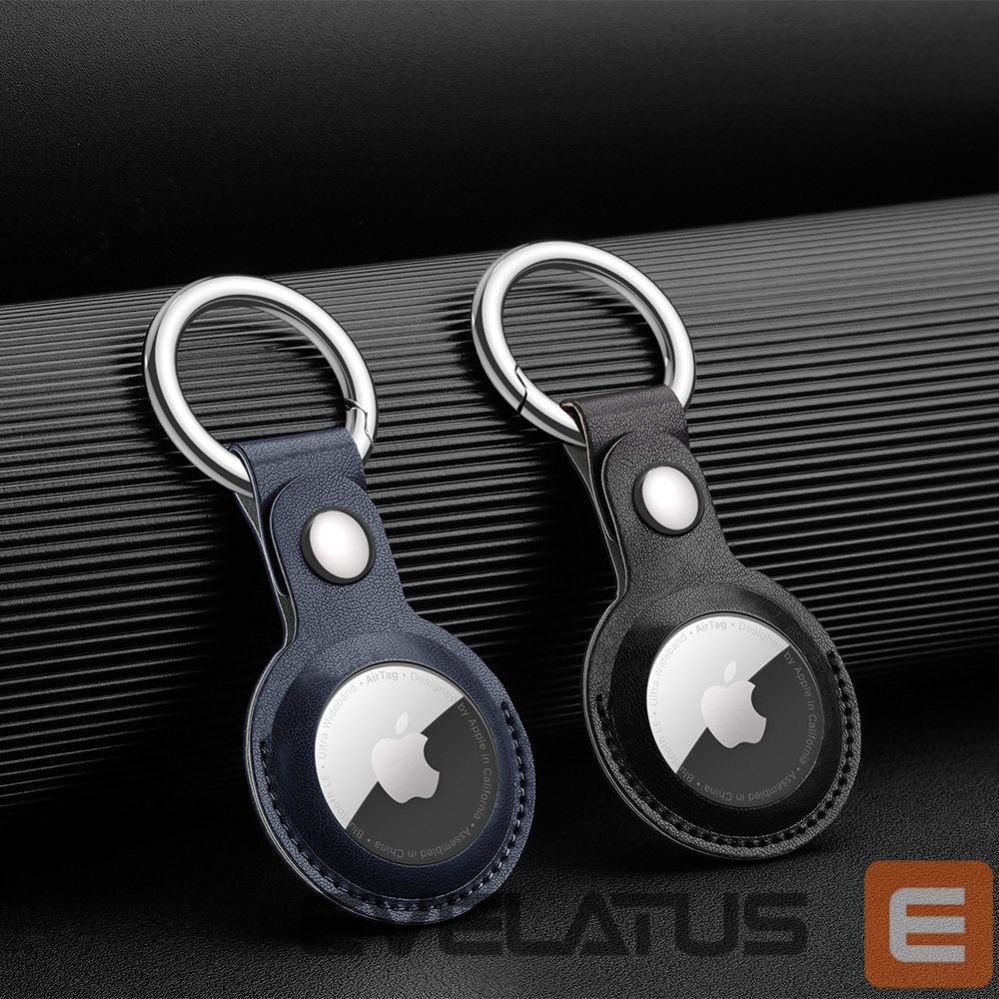 Smart tag accessories Dux Ducis - Dux Ducis 4pcs set Silicone flexible cover keychain loop case for Apple AirTag (Black / Green / Pink / Blue)