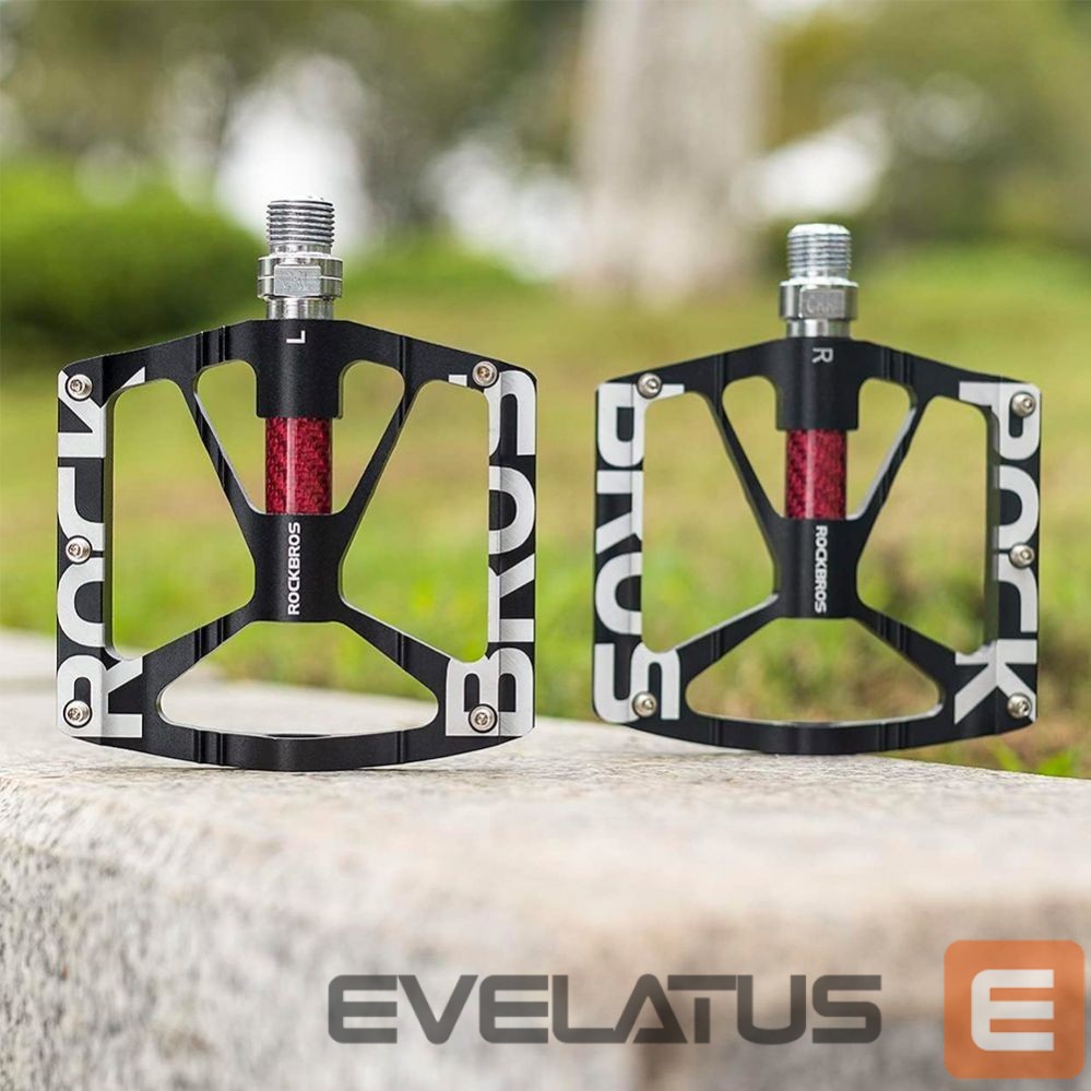 Bicycle accessory Rockbros Rockbros 37213071001 Aluminum Alloy Bicycle Pedal Set - Black