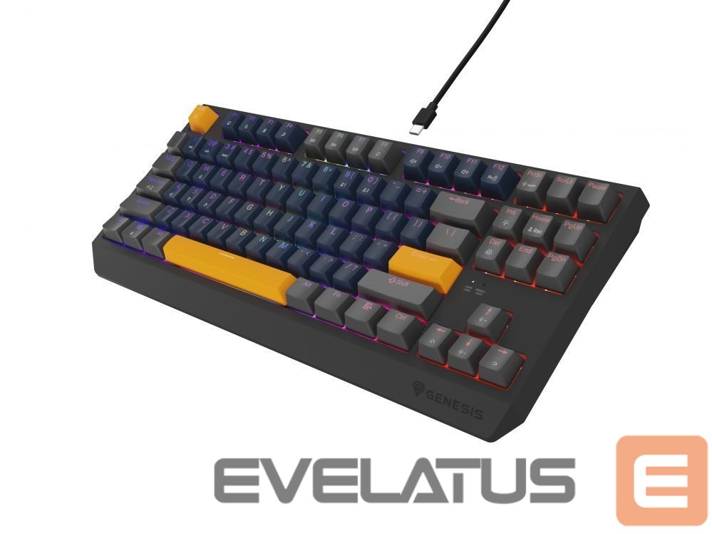 Computer keyboard Genesis THOR 230 | Mechanical Gaming Keyboard | Wired | US | Naval Blue Positive | USB Type-A | Outemu Panda