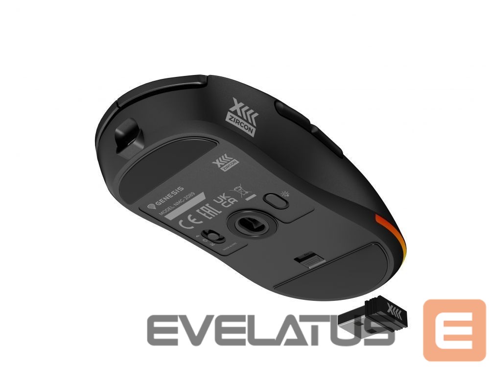 Computer mouse Genesis Zircon XIII Custom | Wireless | Gaming Mouse | 2.4 GHz, USB | Black
