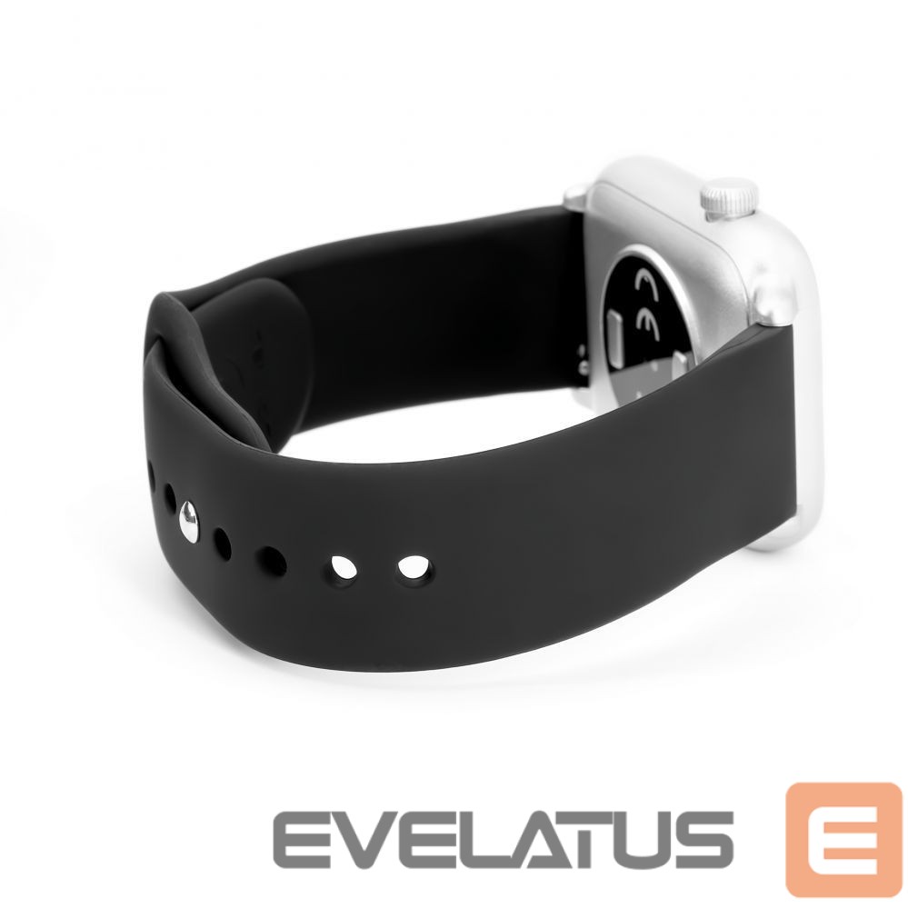 Strap Connect 20mm Silicone Loop Watch Strap (S/M 110mm) Black