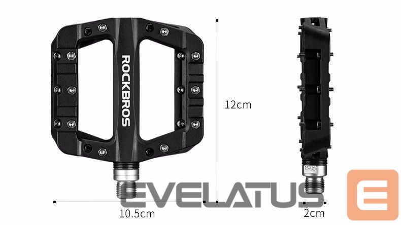 Bicycle accessory Rockbros Rockbros 2017-12CBK Nylon Bicycle Pedal Set - Black