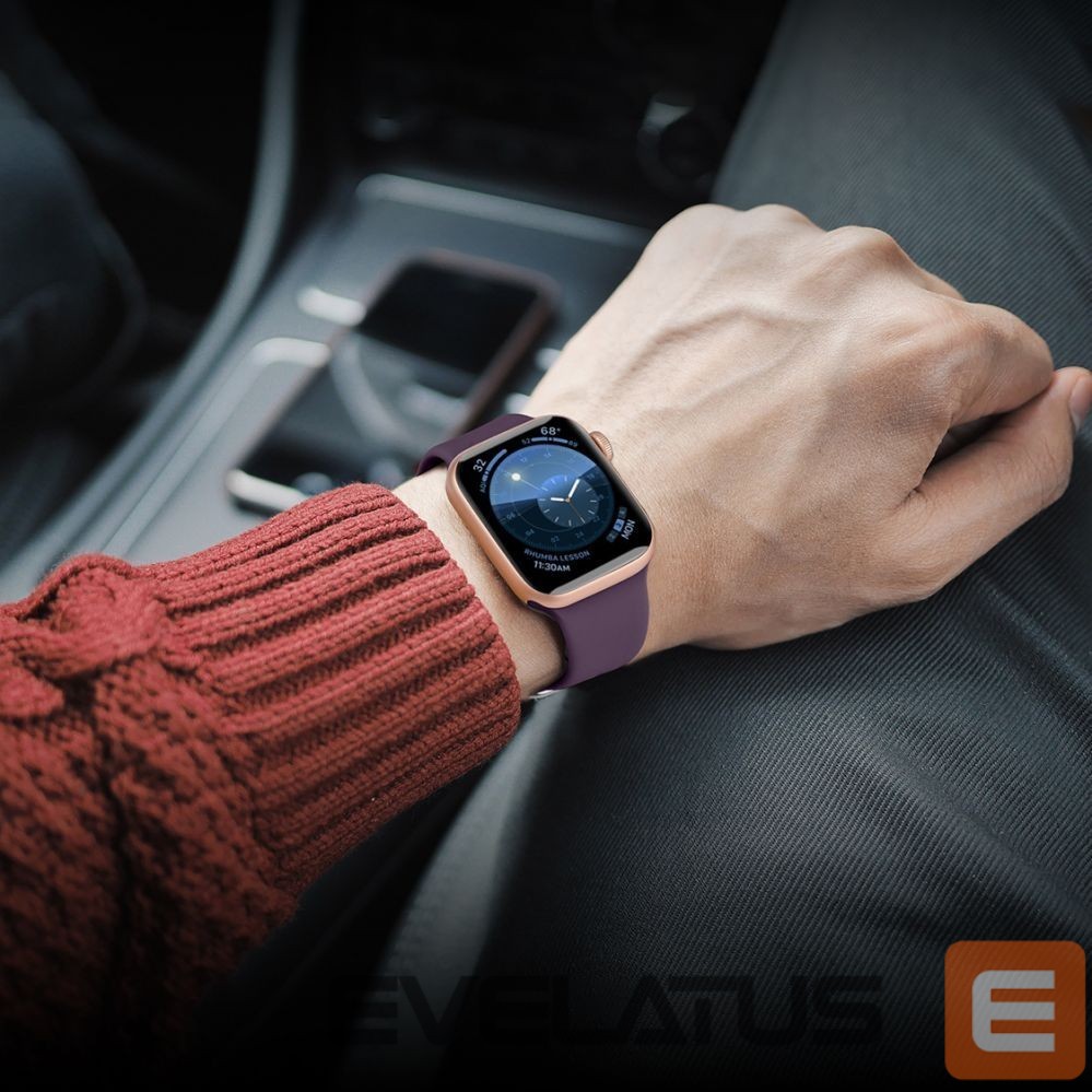 Strap Hurtel Silicone Strap APS for Apple Watch 38/40/41mm Strap Watch Bracelet - Yellow
