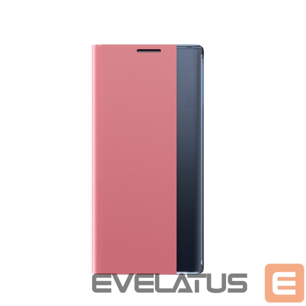 Back panel cover Hurtel New Sleep Case iPhone 16e Flip Cover with Stand - Pink