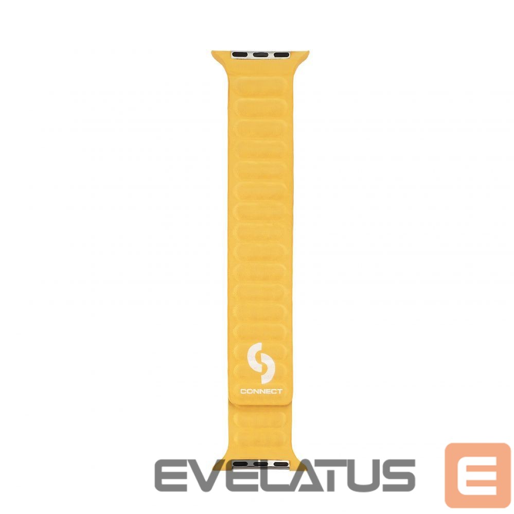 Strap Connect Watch 42/44/45mm Fine woven twill magnetic chain Watch Straps Yellow