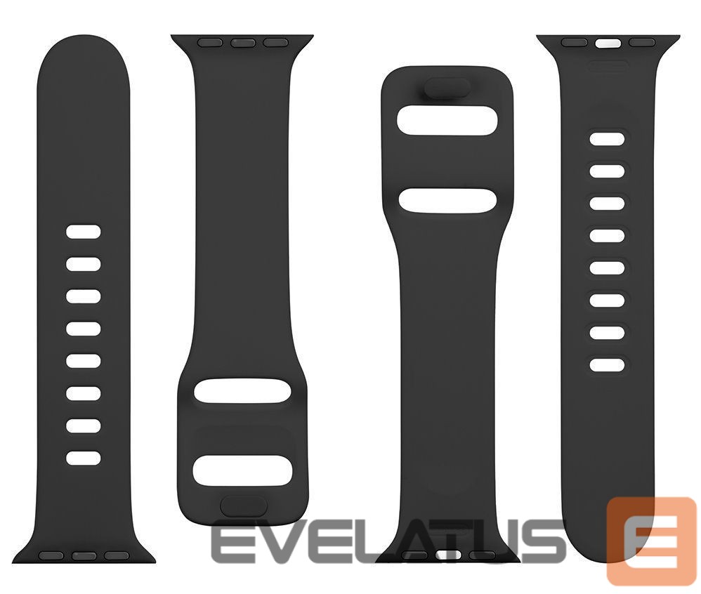 Strap Tactical Apple Watch 38/40/41mm Silicone Strap with Buckle Black
