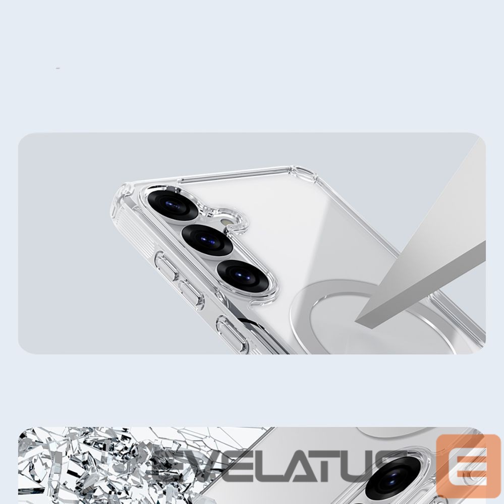 Back panel cover Nillkin Nillkin Nature TPU Pro Magnetic Case with MagSafe for Samsung S25 - White