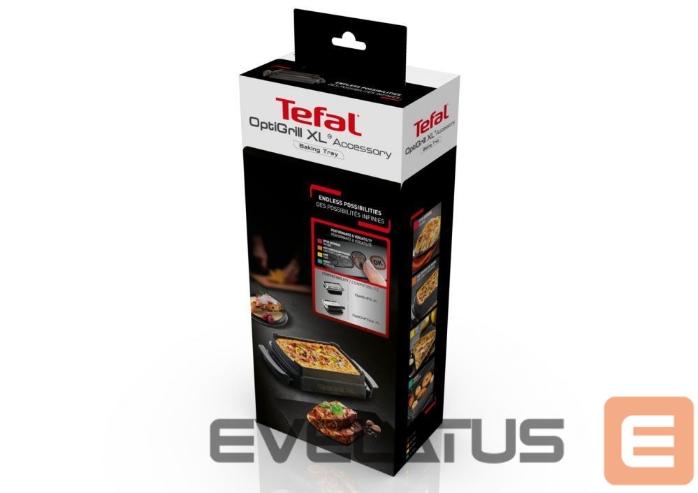 Table grill TEFAL Snack & Baking accessory for OptiGrill+ XA727810 Black