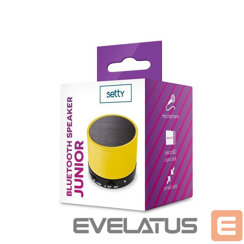 Bluetooth speakers Setty Junior bluetooth speaker Yellow