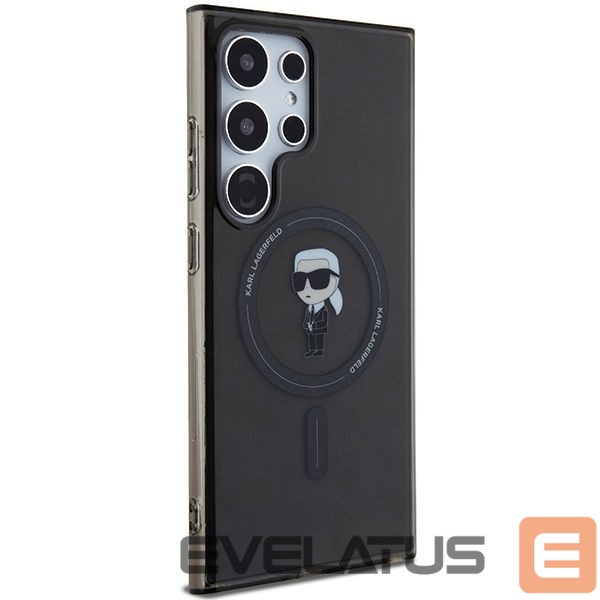 Back panel cover Karl Lagerfeld Karl Lagerfeld IML Ikonik MagSafe Case for Samsung Galaxy S24 Ultra - Black