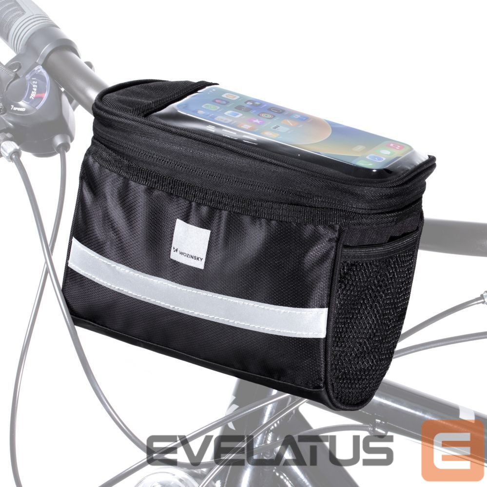 Bicycle accessory Wozinsky Wozinsky Bike Handlebar Bag with Phone Case 2L Black (WBB12BK)