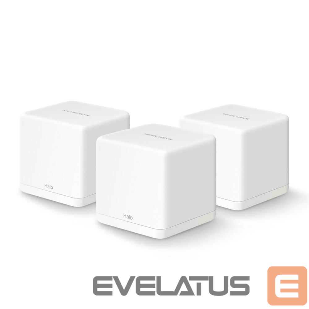 Routers MERCUSYS Wireless Router||Wireless Router|3-pack|1300 Mbps|Mesh|IEEE 802.11a|IEEE 802.11 b/g|IEEE 802.11n|IEEE 802.11ac|HALOH30G(3-PACK)