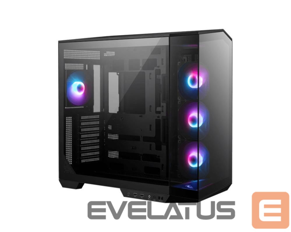 Computer case MSI Case||MAG PANO 100R PZ|MidiTower|Case product features Transparent panel|ATX|MicroATX|MiniITX|Colour Black|MAGPANO100RPZ