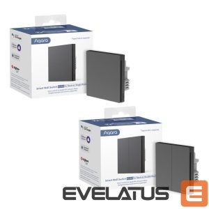 Smart device AQARA  SMART HOME WRL SWITCH/SINGLE WS-EUK01 GREY 