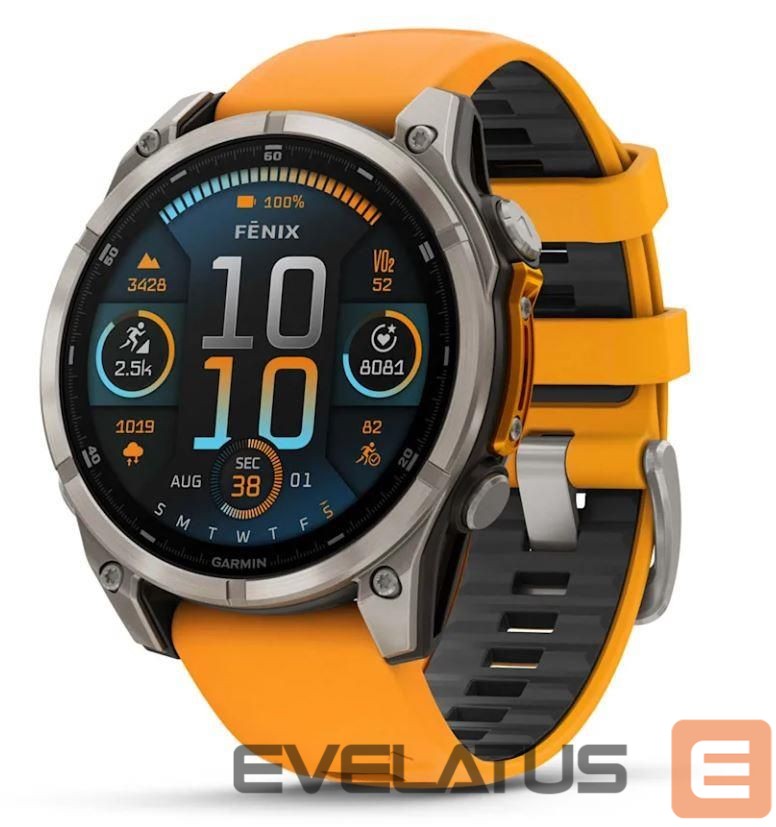 Smart watches Garmin FENIX 8 SAPPHIRE/ORANGE 010-02904-11