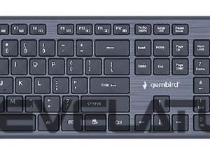 Computer keyboard Gembird  KEYBOARD +MOUSE WRL ENG/DESKTOP BK KBS-WCH-04 