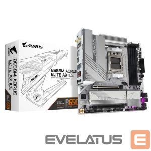 Motherboard for AMD processors Gigabyte  Mainboard||AMD B650|SAM5|Micro-ATX|Memory DDR5|Memory slots 4|1xPCI-Express 4.0 4x	|1xPCI-Express 4.0 16x|2xM.2|1xHDMI|1xDisplayPort|4xUSB 2.0|7xUSB 3.2|1xUSB-C|1xOptical S/PDIF|1xRJ45|2xAudio port|B650MAELITEAXICE1.1 