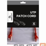 Commutator Gembird  PATCH CABLE CAT6 UTP 0.25M/RED PP6U-0.25M/R 
