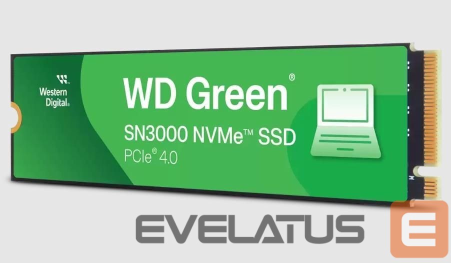 Hard drive SSD Western Digital SSD||Green|1TB|M.2|PCIe Gen4|NVMe|Write speed 4200 MBytes/sec|Read speed 5000 MBytes/sec|2.3mm|TBW 150 TB|WDS100T4G0E