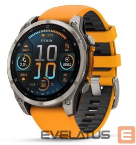 Smart watches Garmin  SMARTWATCH FENIX 8 SAPPHIRE/ORANGE 51mm 010-02905-11 