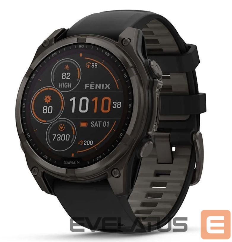 Smart watches Garmin FENIX 8 SAPP. SOLAR/BLACK/GRAY 010-02907-11