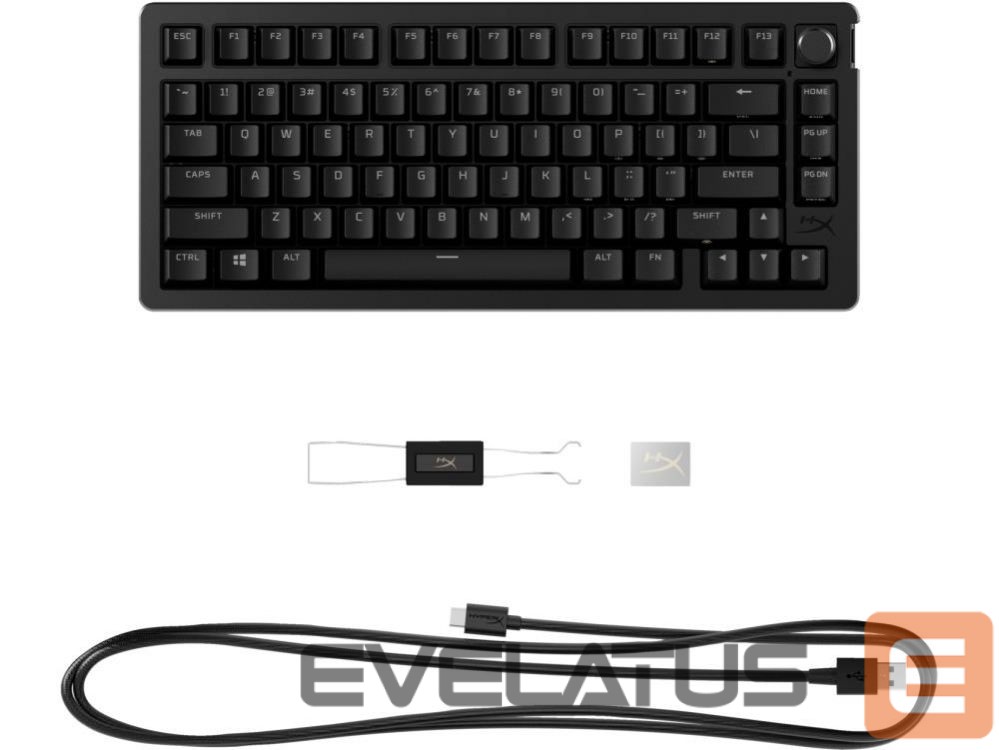 Computer keyboard HyperX KEYBOARD ALLOY RISE 75 S BLACK/7G7A4AA#ABA