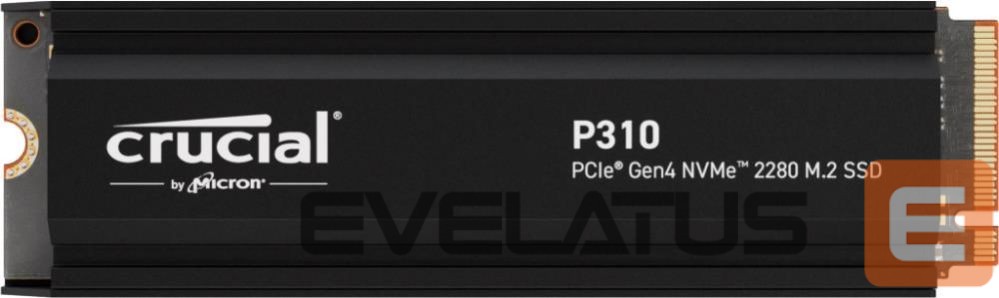 Hard drive SSD Crucial SSD||P310|1TB|M.2|PCIe Gen4|NVMe|3D NAND|Write speed 6000 MBytes/sec|Read speed 7100 MBytes/sec|TBW 220 TB|CT1000P310SSD5