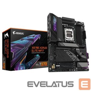 Motherboard for AMD processors Gigabyte  Mainboard||AMD X870E|SAM5|ATX|Memory DDR5|Memory slots 4|1xPCI-Express 3.0 4x|1xPCI-Express 4.0 4x	|1xPCI-Express 5.0 16x|4xM.2|1xHDMI|4xUSB 2.0|6xUSB 3.2|2xUSB-C|1xOptical S/PDIF|1xRJ45|2xAudio port|X870EAELITEWIFI71.2 