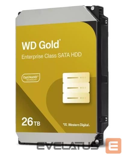Hard drive HDD Western Digital HDD||Gold|26TB|SATA|512 MB|7200 rpm|3,5"|WD261KRYZ