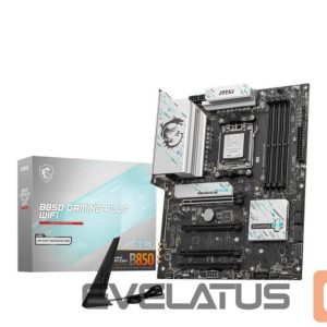Motherboard for AMD processors MSI  Mainboard||AMD B850|SAM5|ATX|Memory DDR5|Memory slots 4|4xPCI-Express 16x|3xM.2|1xDisplayPort|1xAudio-In|1xAudio-Out|1xMicrophone|4xUSB 2.0|2xUSB 3.2|2xUSB-C|1xOptical S/PDIF|1xRJ45|B850GAMINGPLUSWIFI 