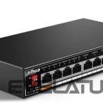 Commutator DAHUA  Switch||Desktop/pedestal|8x10Base-T / 100Base-TX|PoE ports 4|60 Watts|SF1008LP 