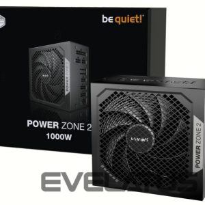 Power Supply BE QUIET  Power Supply||POWER ZONE 2|1000 Watts|Peak Power 1070 Watts|Efficiency 80 PLUS PLATINIUM|MTBF 100000 hours|BP008EU 