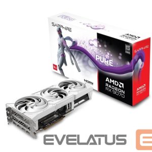 Graphic card / Video cards Sapphire  Graphics Card||AMD Radeon RX 9070|16 GB|GDDR6|256 bit|PCIE 5.0 16x|Triple slot Fansink|2xHDMI|2xDisplayPort|11349-02-20G 