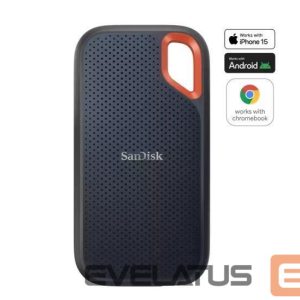 Hard drive SSD SANDISK BY WESTERN DIGITAL  External SSD||Extreme|8TB|USB-C|Write speed 1000 MBytes/sec|Read speed 1050 MBytes/sec|SDSSDE61-8T00-G25 