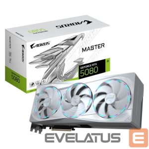 Graphic card / Video cards Gigabyte  Graphics Card||NVIDIA GeForce RTX 5080|16 GB|GDDR7|256 bit|PCIE 5.0 16x|GPU 2617 MHz|Dual Slot Fansink|1xHDMI|3xDisplayPort|GV-N5080AORUSMICE-16GD 